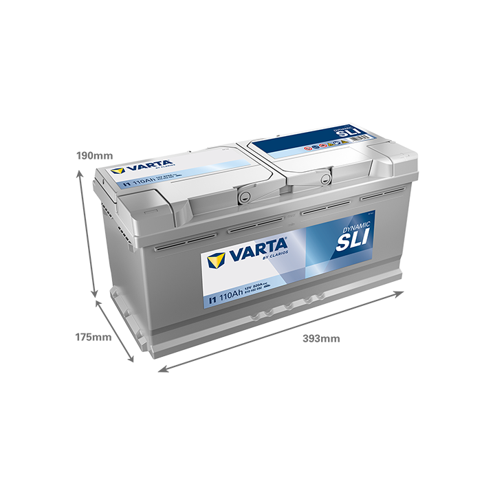 Autobatterie Varta I1 12V 110Ah 920A · Málaga