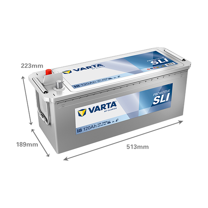 Bateria de camião Varta I8 12V 120Ah 680A · Málaga