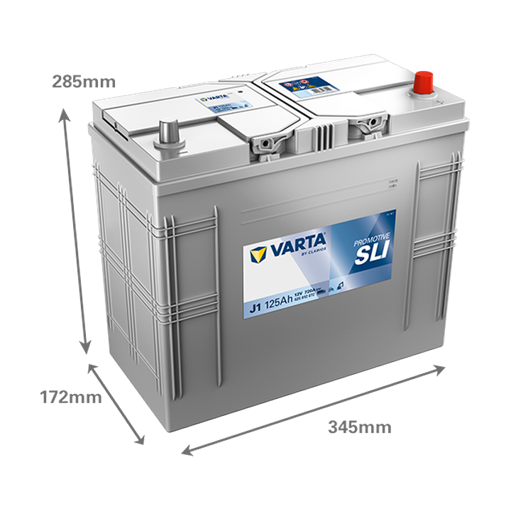 Truck battery Varta J1 12V 125Ah 720A · Málaga