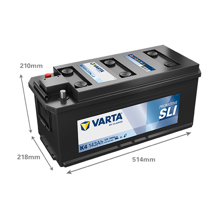 LKW-Batterie Varta K4 12V 143Ah 950A · Málaga