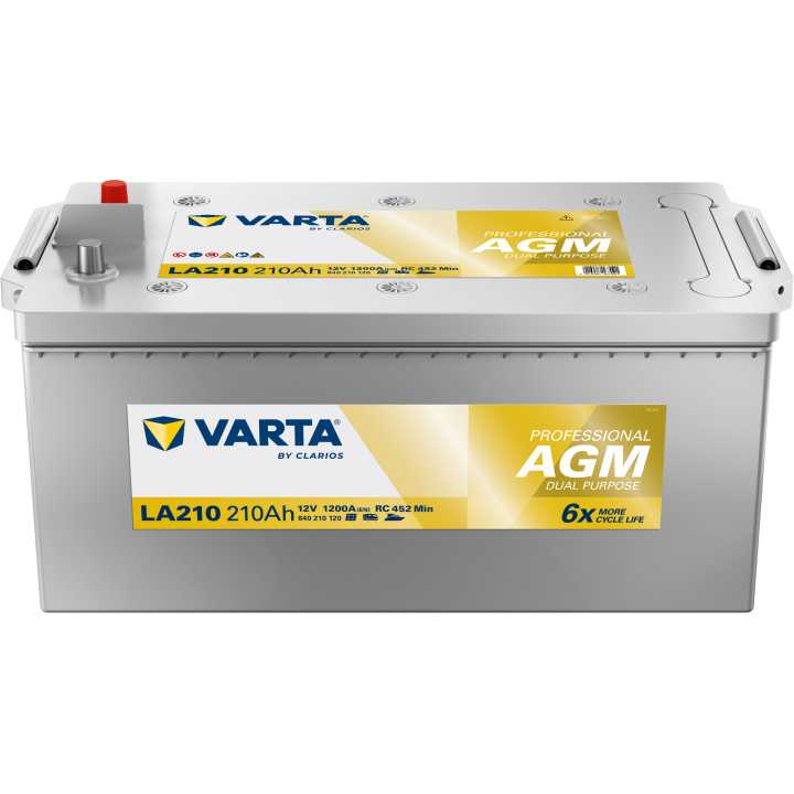 Batteria nautica Varta LA210 12V 210Ah 1200A · Málaga