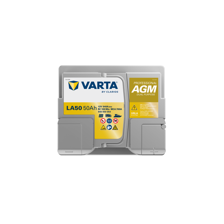 Batería náutica Varta LA50 12V 50Ah 540A · Málaga