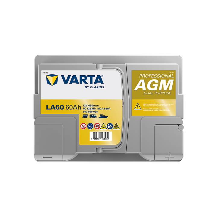 Bootsbatterie Varta LA60 12V 60Ah 680A · Málaga