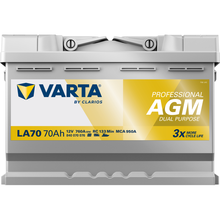 Bateria náutica Varta LA70 12V 70Ah 760A · Málaga