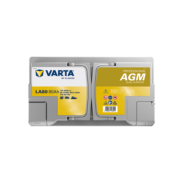 Bootsbatterie Varta LA80 12V 80Ah 800A · Málaga
