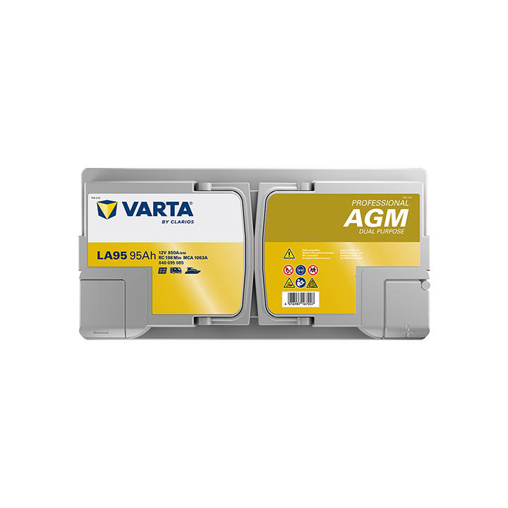 Batería náutica Varta LA95 12V 95Ah 850A · Málaga