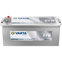 Batteria nautica Varta LED190 12V 190Ah 1050A · Málaga