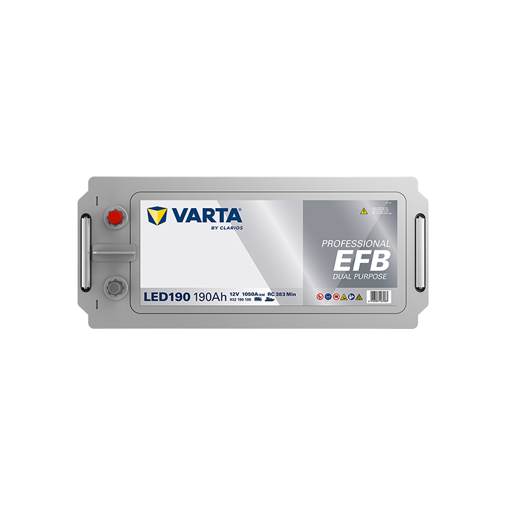 Marine battery Varta LED190 12V 190Ah 1050A · Málaga