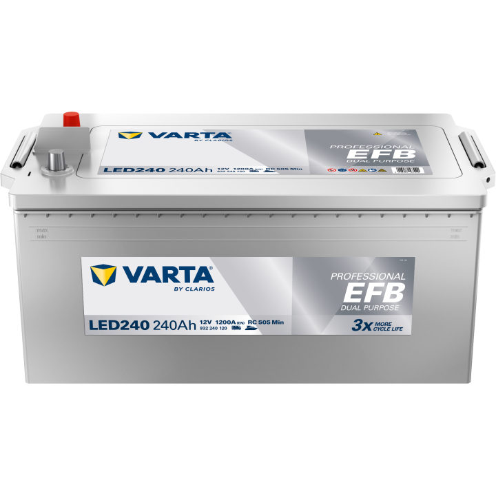 Bateria náutica Varta LED240 12V 240Ah 1200A · Málaga