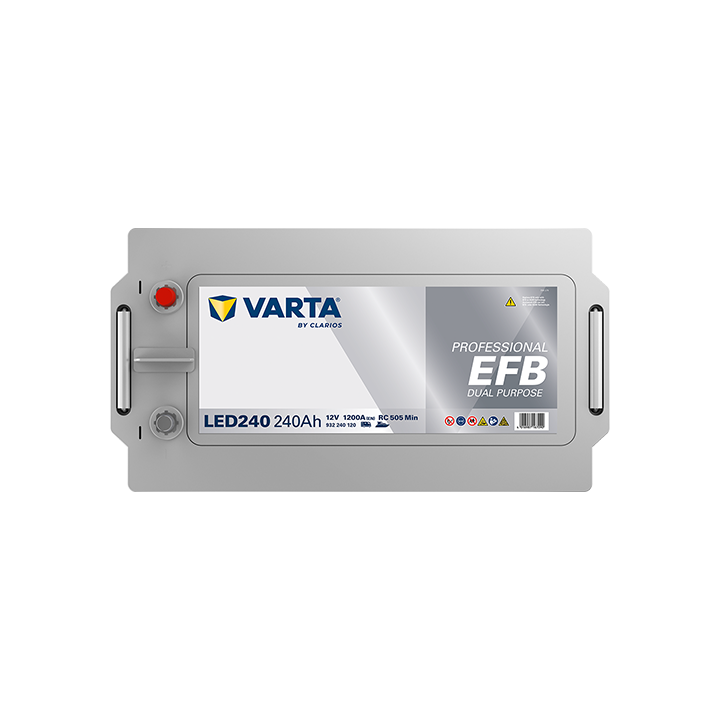 Bateria náutica Varta LED240 12V 240Ah 1200A · Málaga