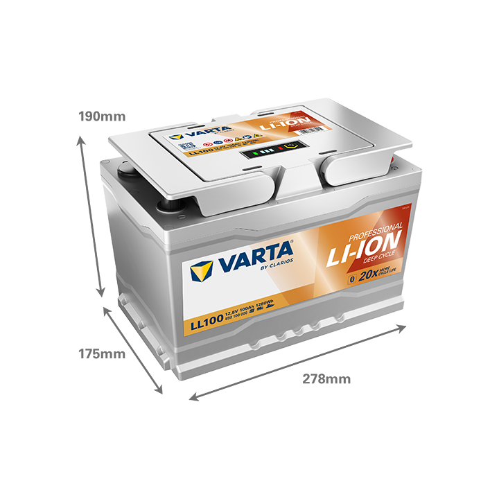 Batteria litio Varta LL100 12.8V 100Ah · Málaga