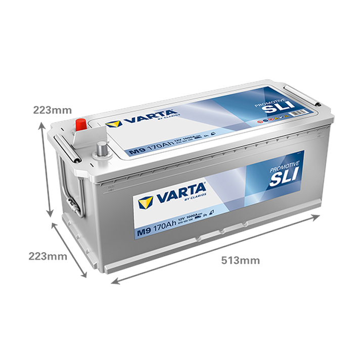 Batterie camion Varta M9 12V 170Ah 1000A · Málaga
