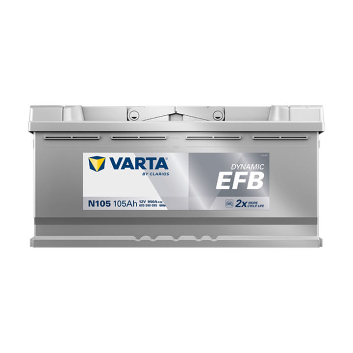Start-Stop battery Varta N105 12V 105Ah 950A · Málaga