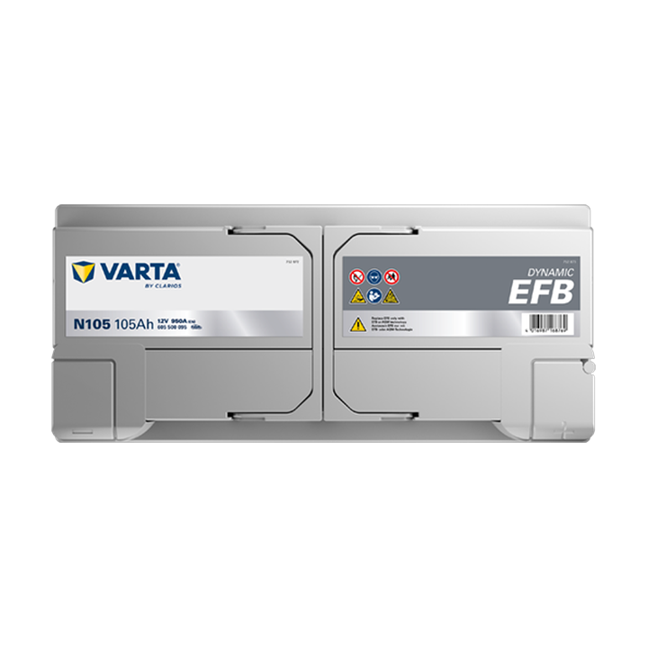 Bateria Start-Stop Varta N105 12V 105Ah 950A · Málaga