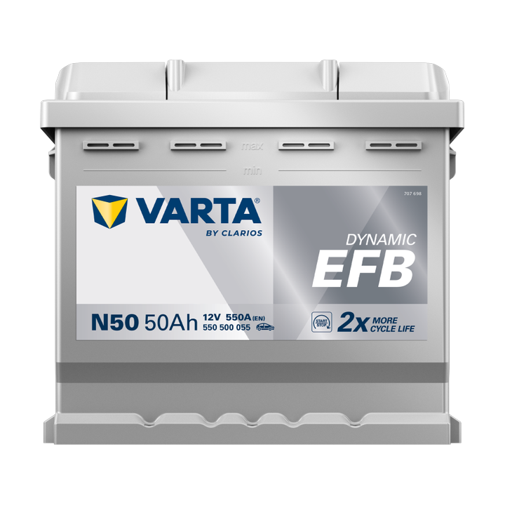 Start-Stop battery Varta N50 12V 50Ah 550A · Málaga