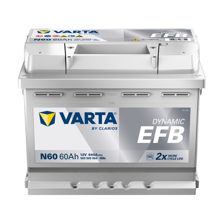 Batteria Start-Stop Varta N60 12V 60Ah 640A · Málaga