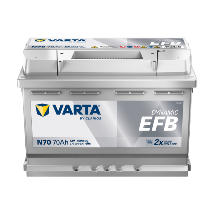 Bateria Start-Stop Varta N70 12V 70Ah 760A · Málaga