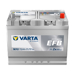 Batteria Start-Stop Varta N72 12V 72Ah 760A · Málaga