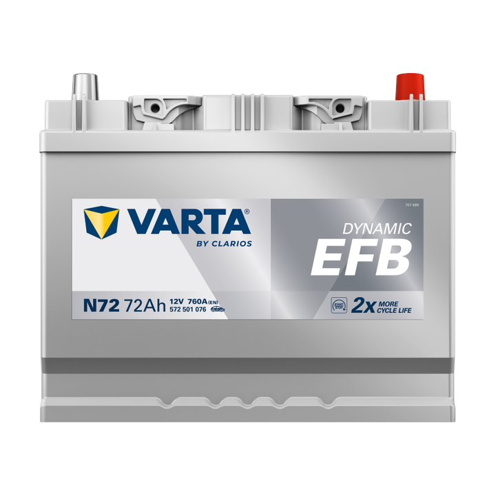 Batteria Start-Stop Varta N72 12V 72Ah 760A · Málaga