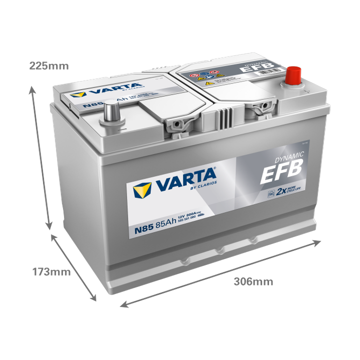 Batteria Start-Stop Varta N85 12V 85Ah 800A · Málaga