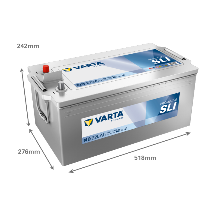 Truck battery Varta N9 12V 225Ah 1150A · Málaga