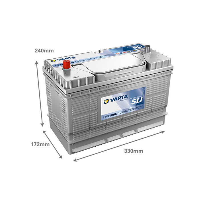Marine battery Varta LFS105N 12V 105Ah 800A · Málaga
