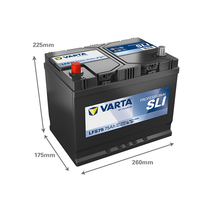 Batterie marine Varta LFS75 12V 75Ah 600A · Málaga