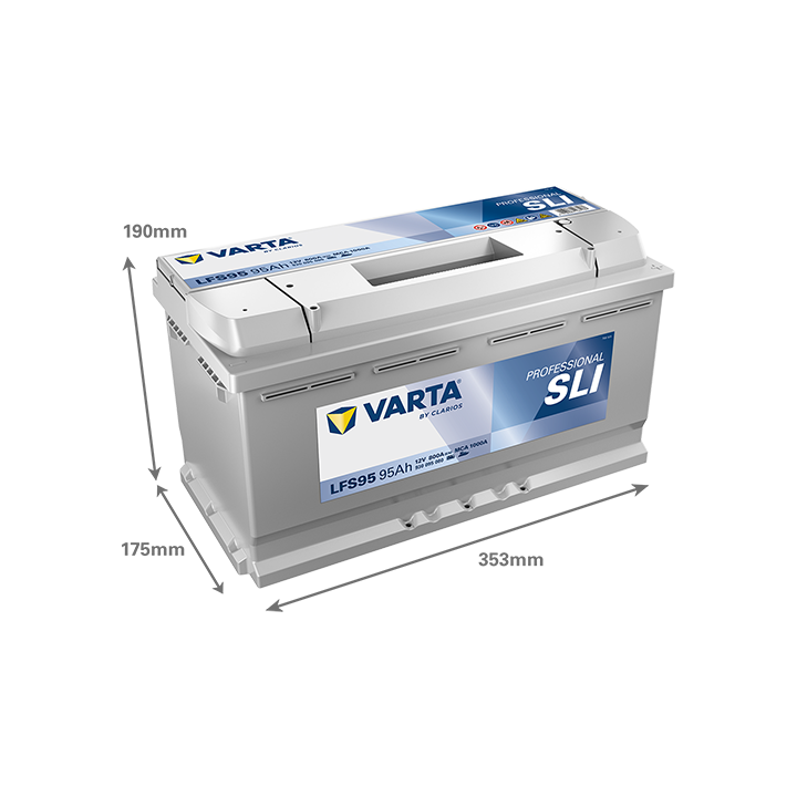 Marine battery Varta LFS95 12V 95Ah 800A · Málaga