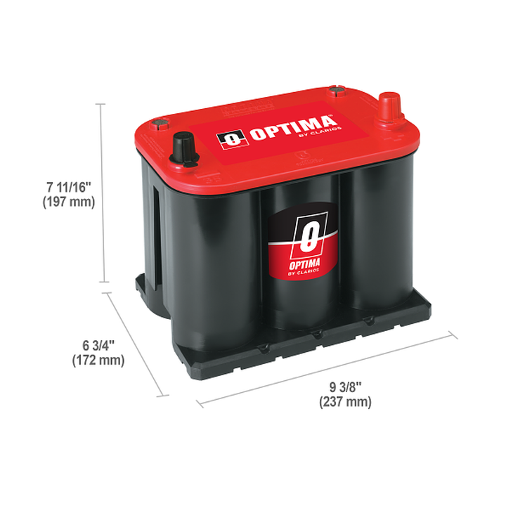 Car battery OPTIMA RTR-3.7 12V 44Ah 730A — 4