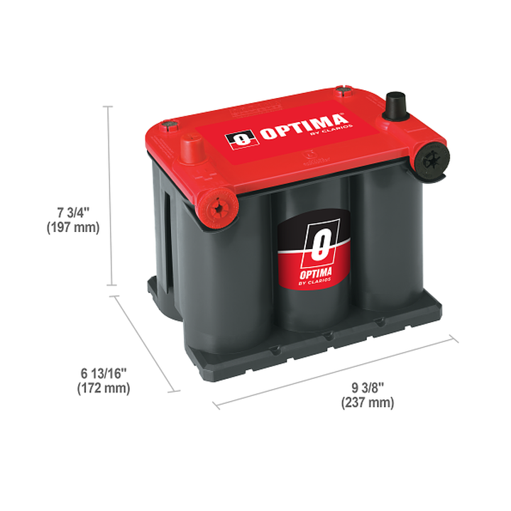 Car battery OPTIMA RTU-3.7 12V 44Ah 730A — 4