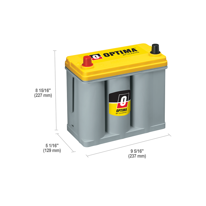Car battery OPTIMA YTS-2.7 12V 38Ah 460A · Málaga