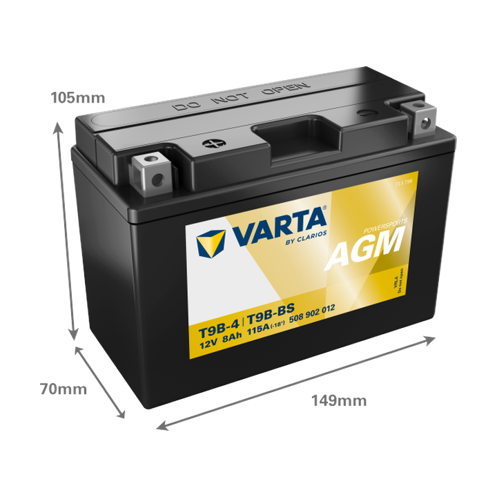 Batteria moto Varta 508902012 12V 8Ah 115A · Málaga