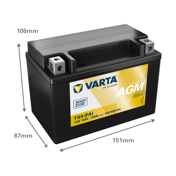 Batteria moto Varta 508909014 12V 8Ah 135A · Málaga