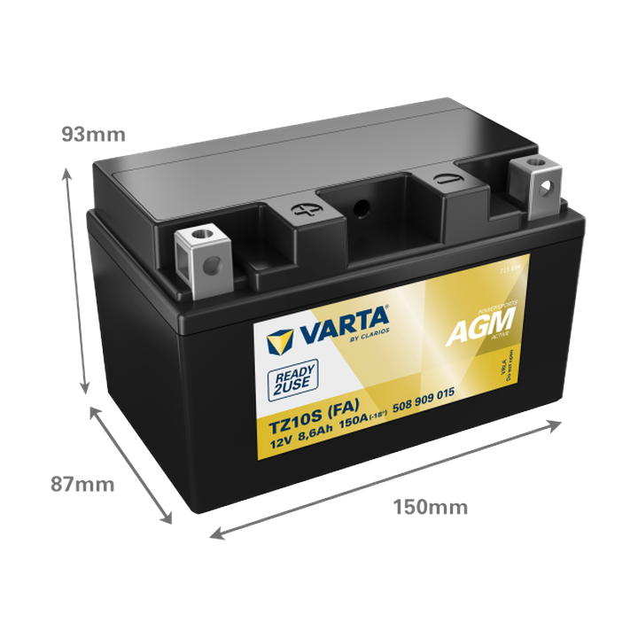 Motorcycle battery Varta 508909015 12V 9Ah 150A · Málaga