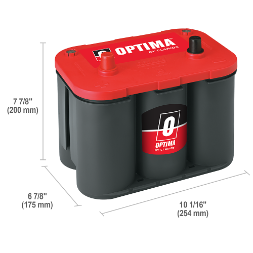 Dimensioni della batteria OPTIMA RTS-4.2