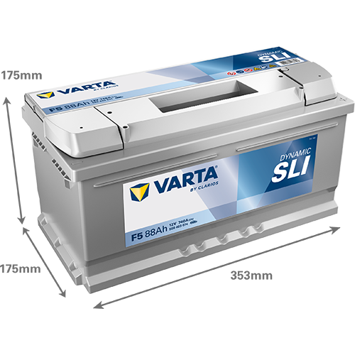 Dimensioni della batteria VARTA F5