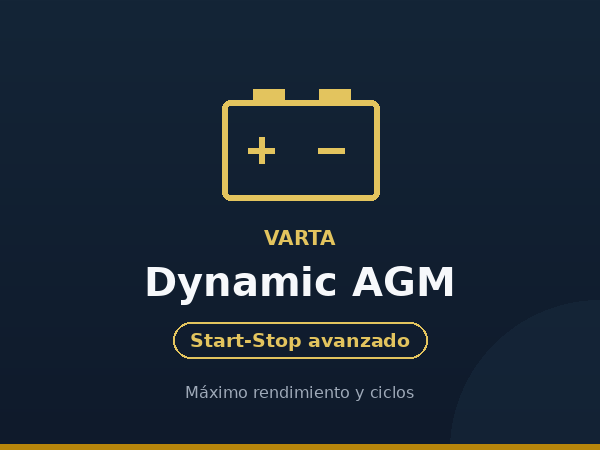 batería de furgoneta Varta Dynamic AGM en Málaga