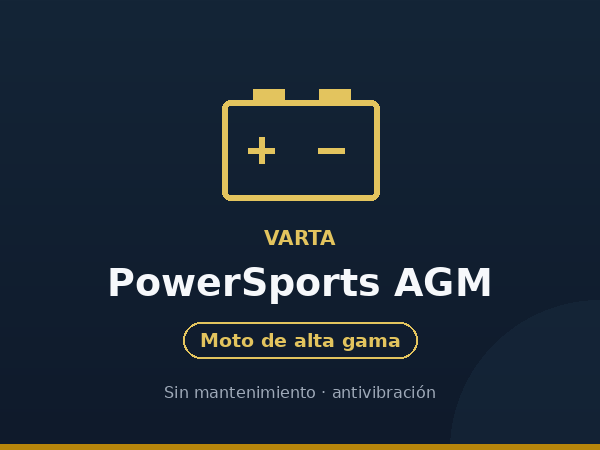 batería de moto Varta PowerSports AGM en Málaga