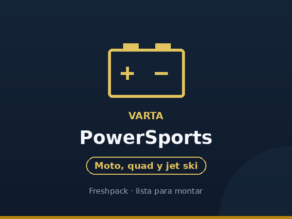 batería de moto Varta PowerSports SLI Freshpack en Málaga