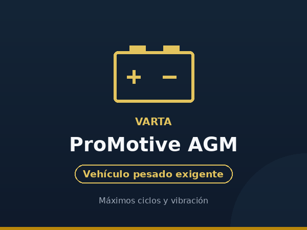 Varta ProMotive AGM tractor battery in Málaga